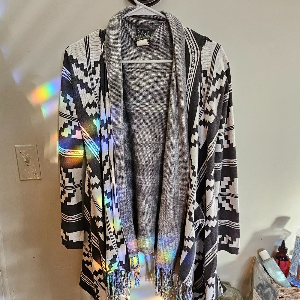 Black and white cardigan